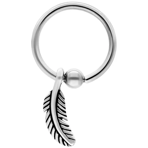 Feather Clip in Ring