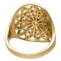 Gold Boho Flower Ring