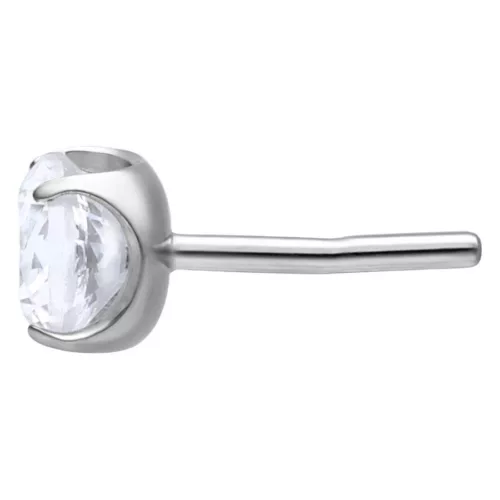Prong Set Attachment for Hollow Labret