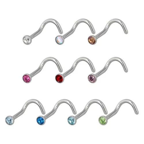 Cone Shape Jewelled Nosestud