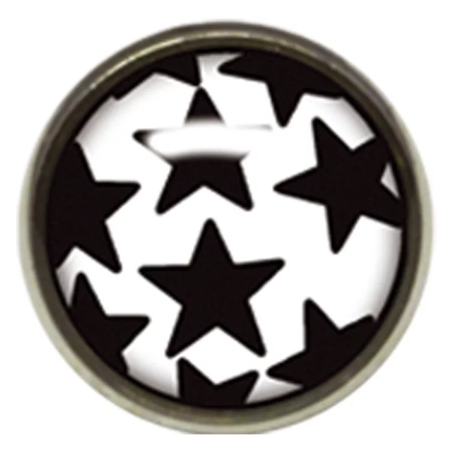 Titan Highline® Internally Threaded Ikon Disc Black Stars on White