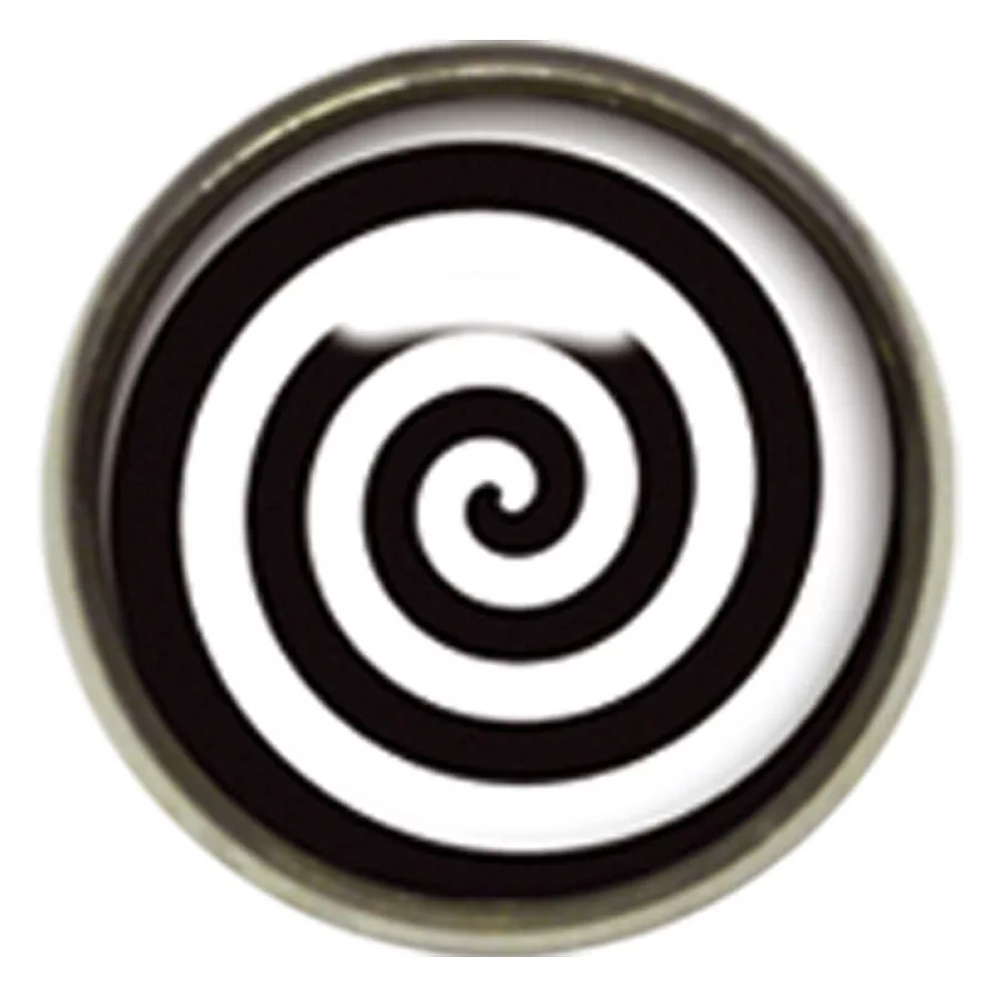 Titan Highline® Internally Threaded Ikon Disc Black/White Spiral