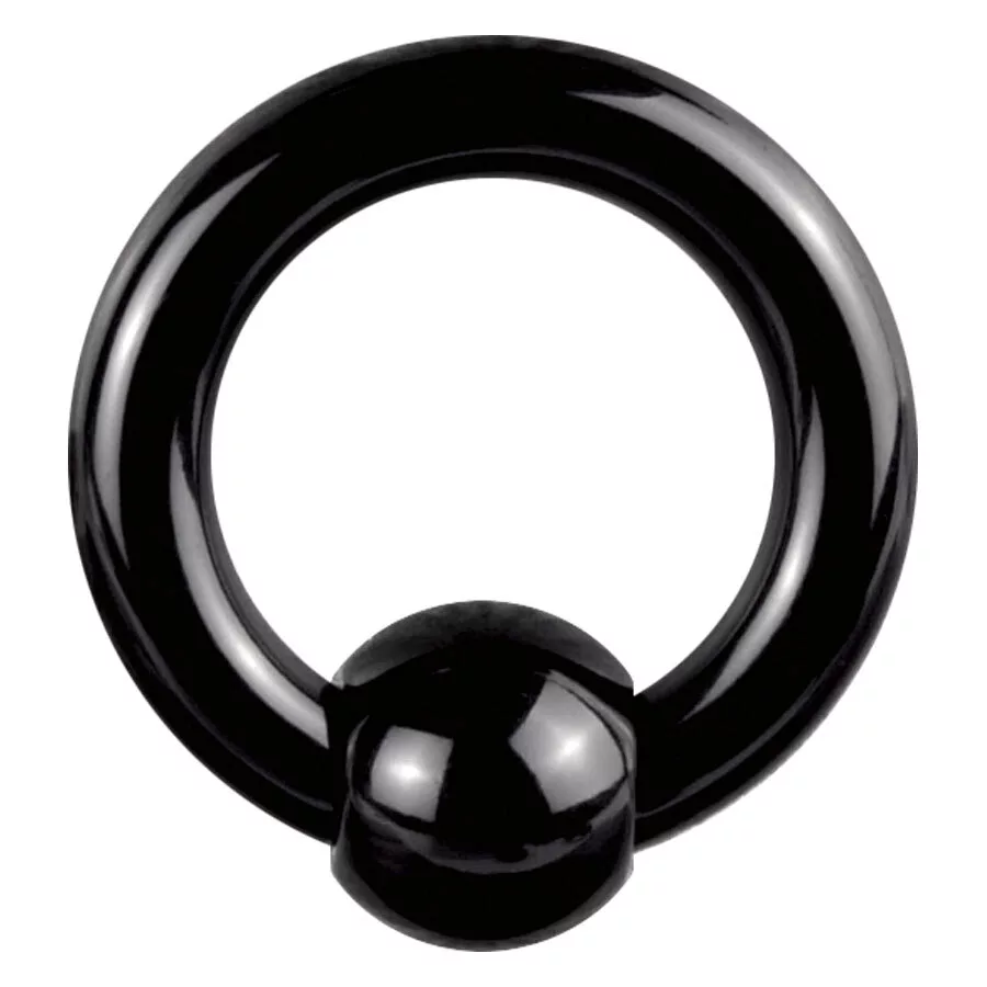Black Acryl Ball Closure Ring
