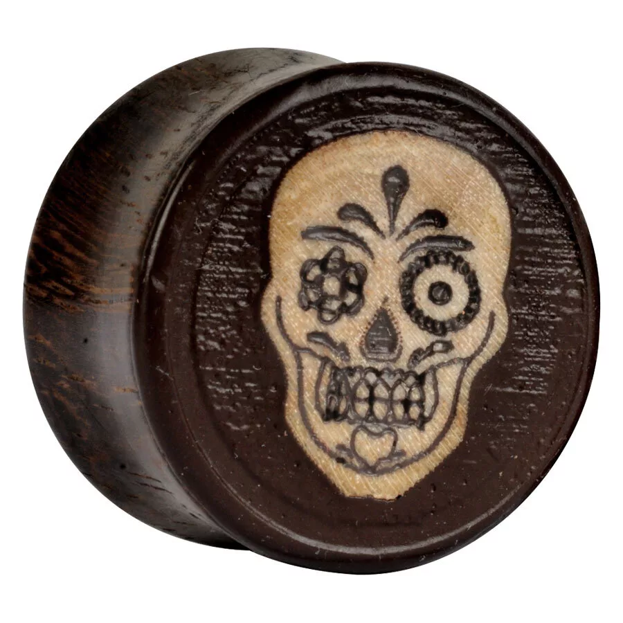 Earganic® - Mexican Skull on Sono Wood 3D