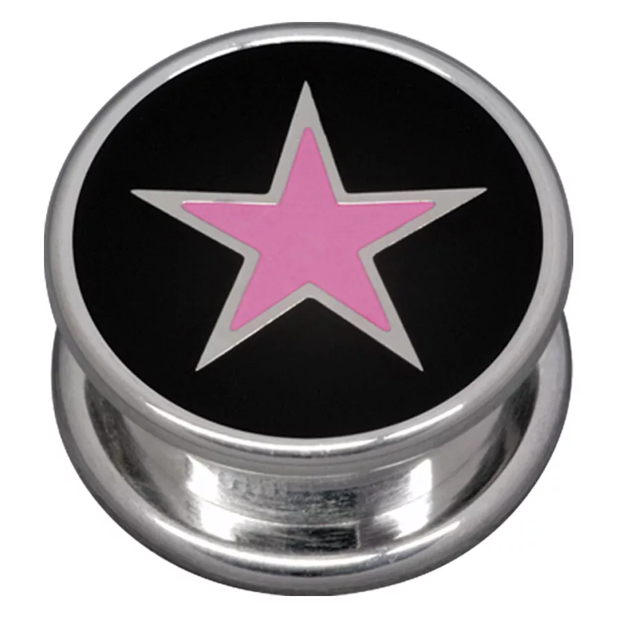 Steel Basicline® Impression Cannister Pink Star