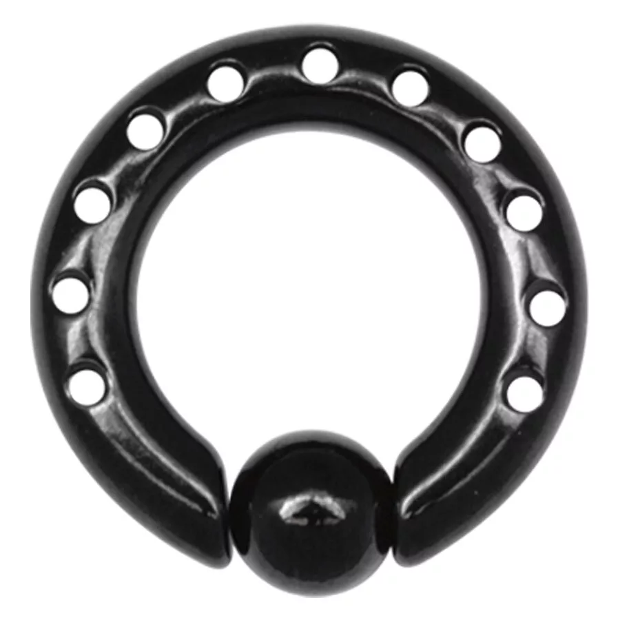 Steel Blackline® Porthole Ring