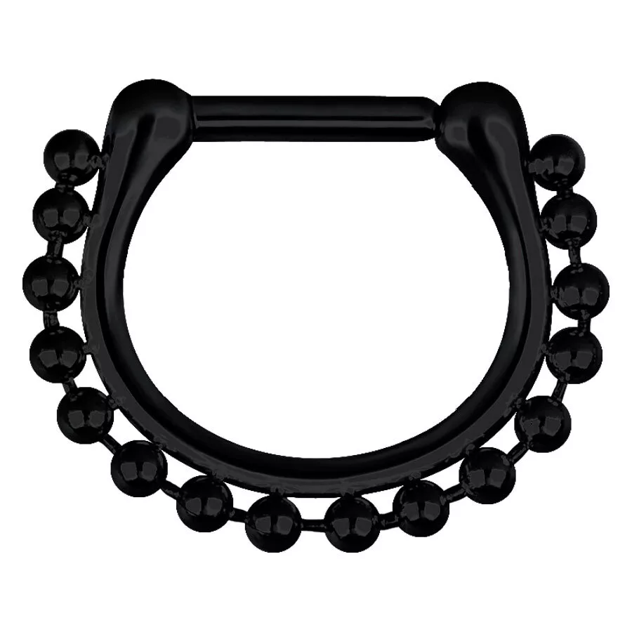 Steel Blackline® - Hinged Septum Shiny Chain