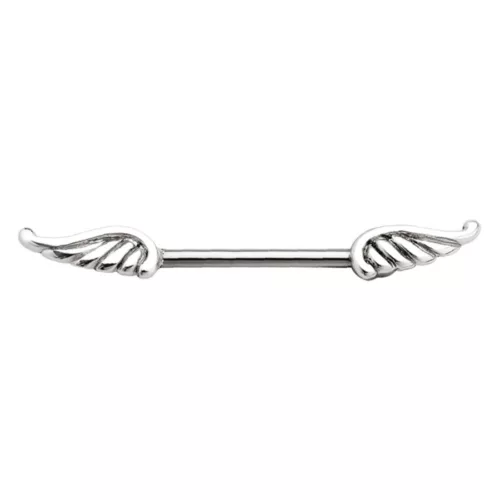 Silver Winged Barbell